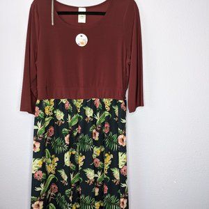 Floral Dress, Size 2XL